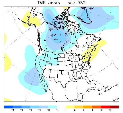 November 1982 Temperature Anomaly