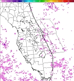 Climo Lightning Density 2am to 8am