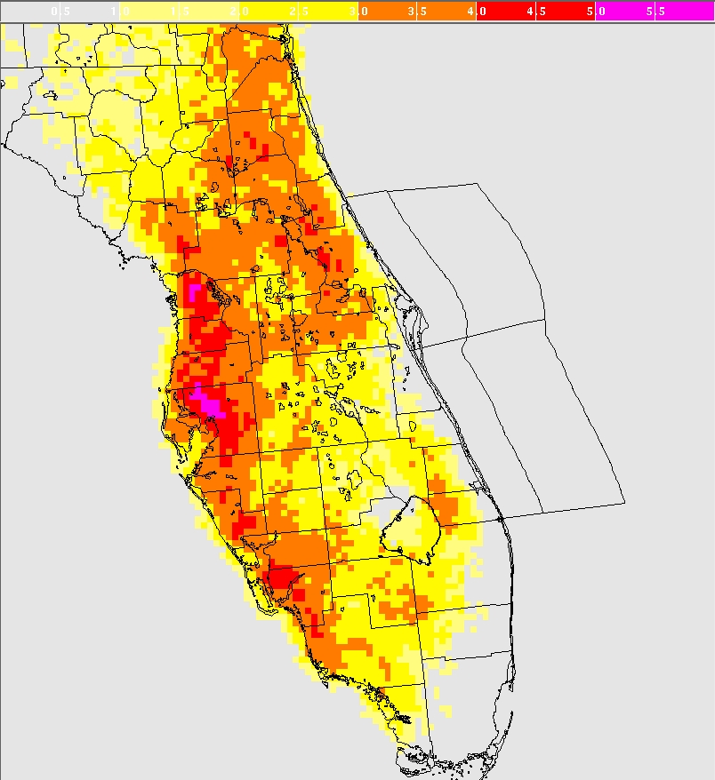 NWS Melbourne Lightning Threat Climatology