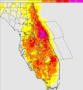 Climo Lightning Threat 2pm to 8pm