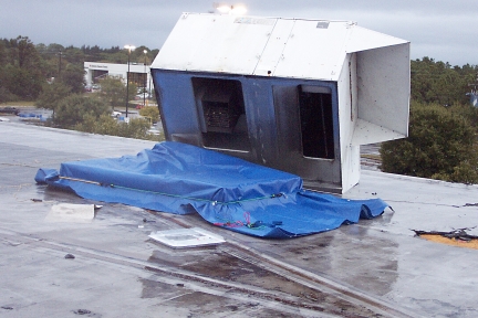 air conditioner damaged