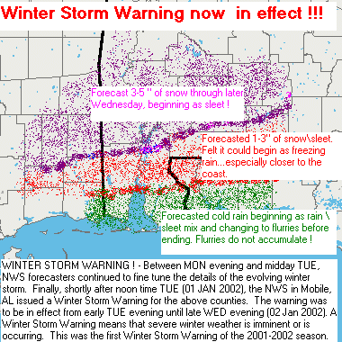 Winter Storm Warning now in Effect.