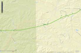 Clara/Wayne County Tornado Path