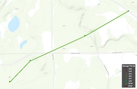 Greene County Tornado #3 Path