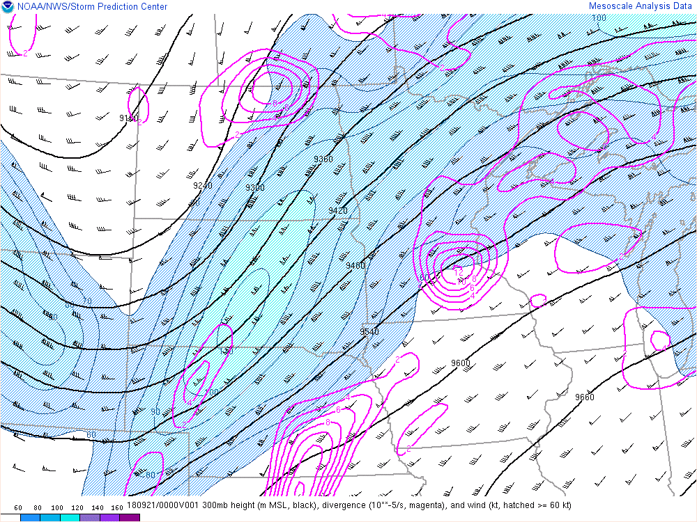 300 mb Analysis - 7 PM