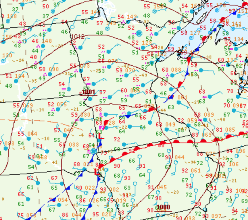 Surface Analysis 4 PM