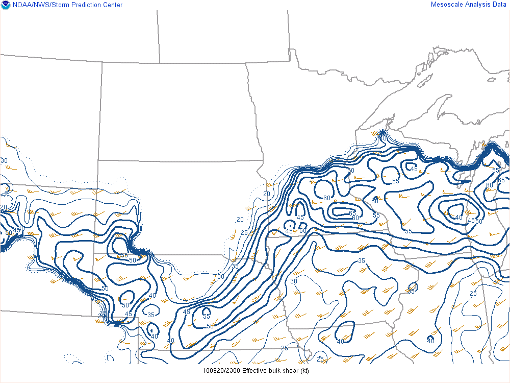 Effective Shear 6 PM