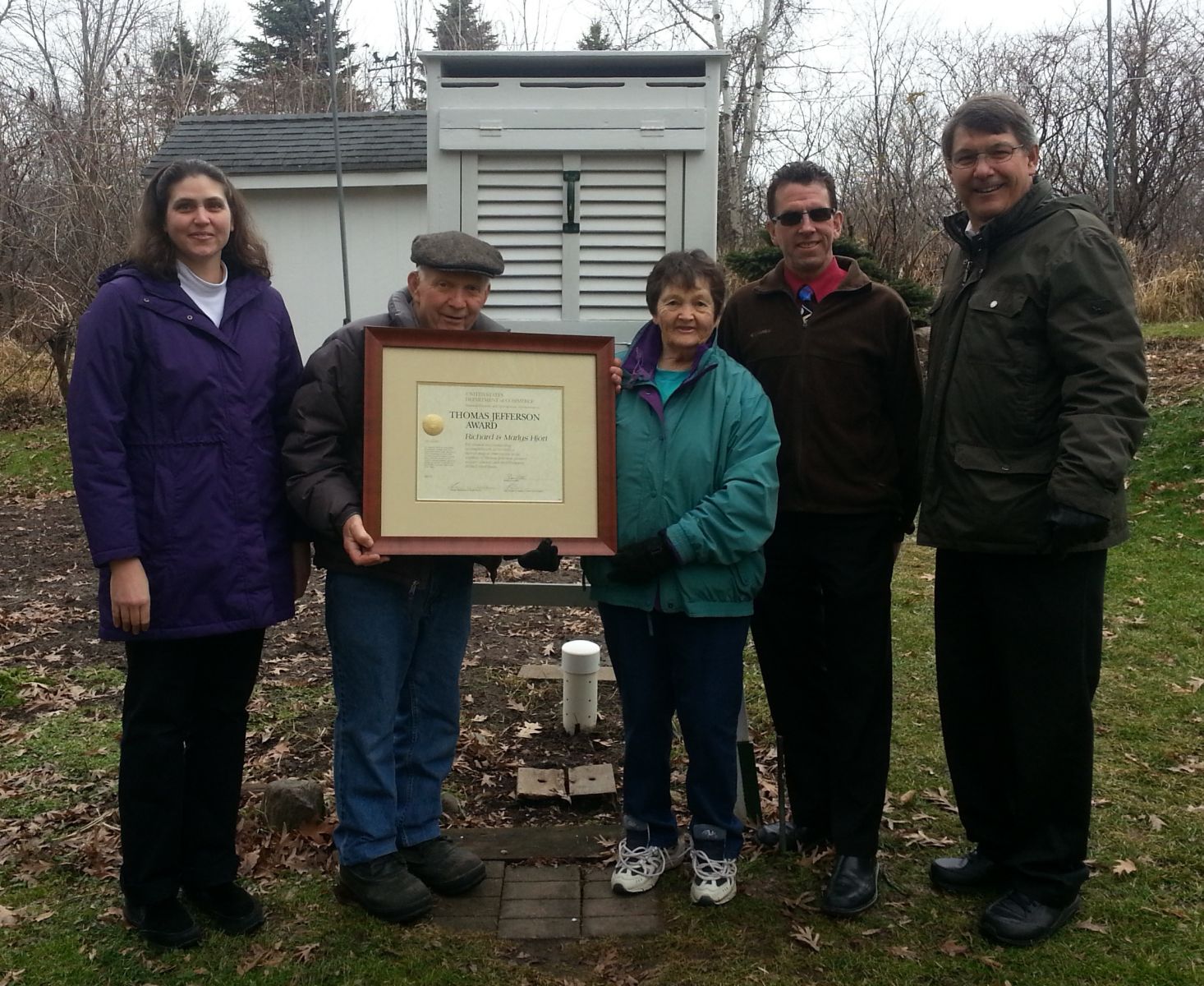 Richard and Marlys Hjort Jefferson Award Presentation