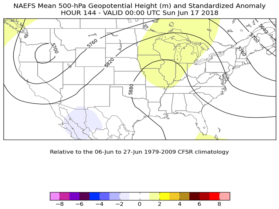500hPa NAEFS: 144hr forecast