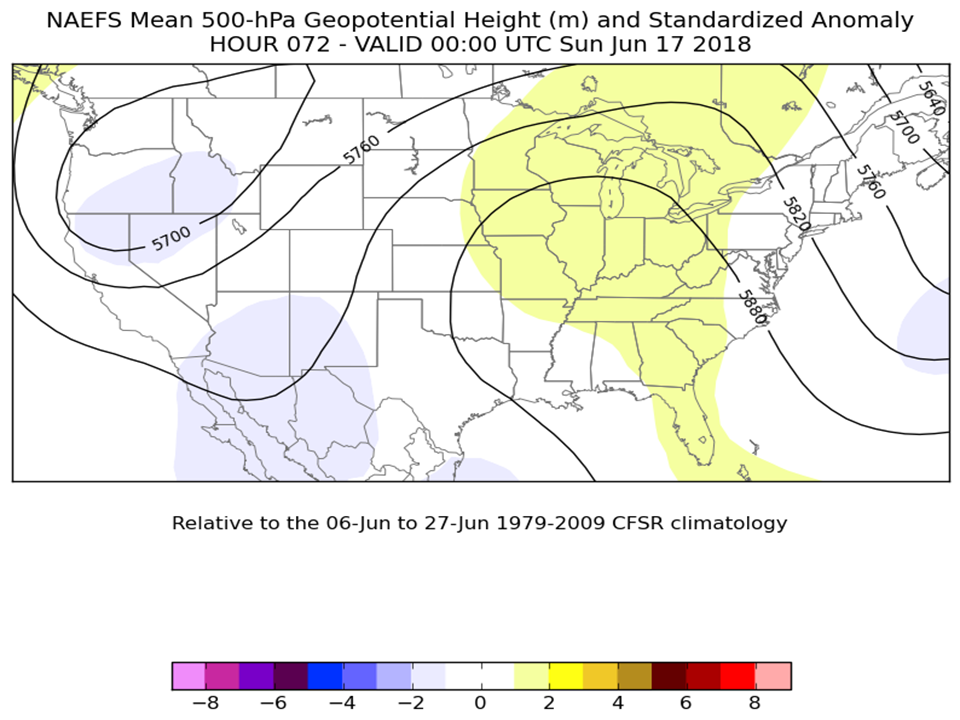 500hPa NAEFS: 72hr forecast