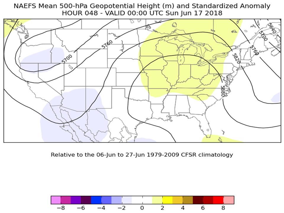 500hPa NAEFS: 72hr forecast