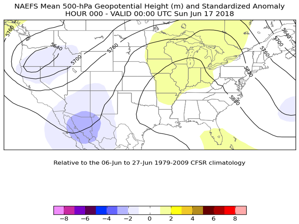 500hPa NAEFS: 24hr forecast