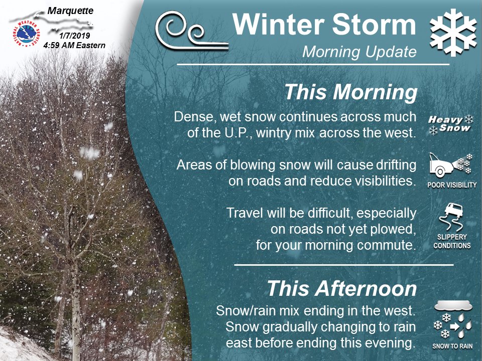 Update hazards and timeline for ongoing Winter Storm