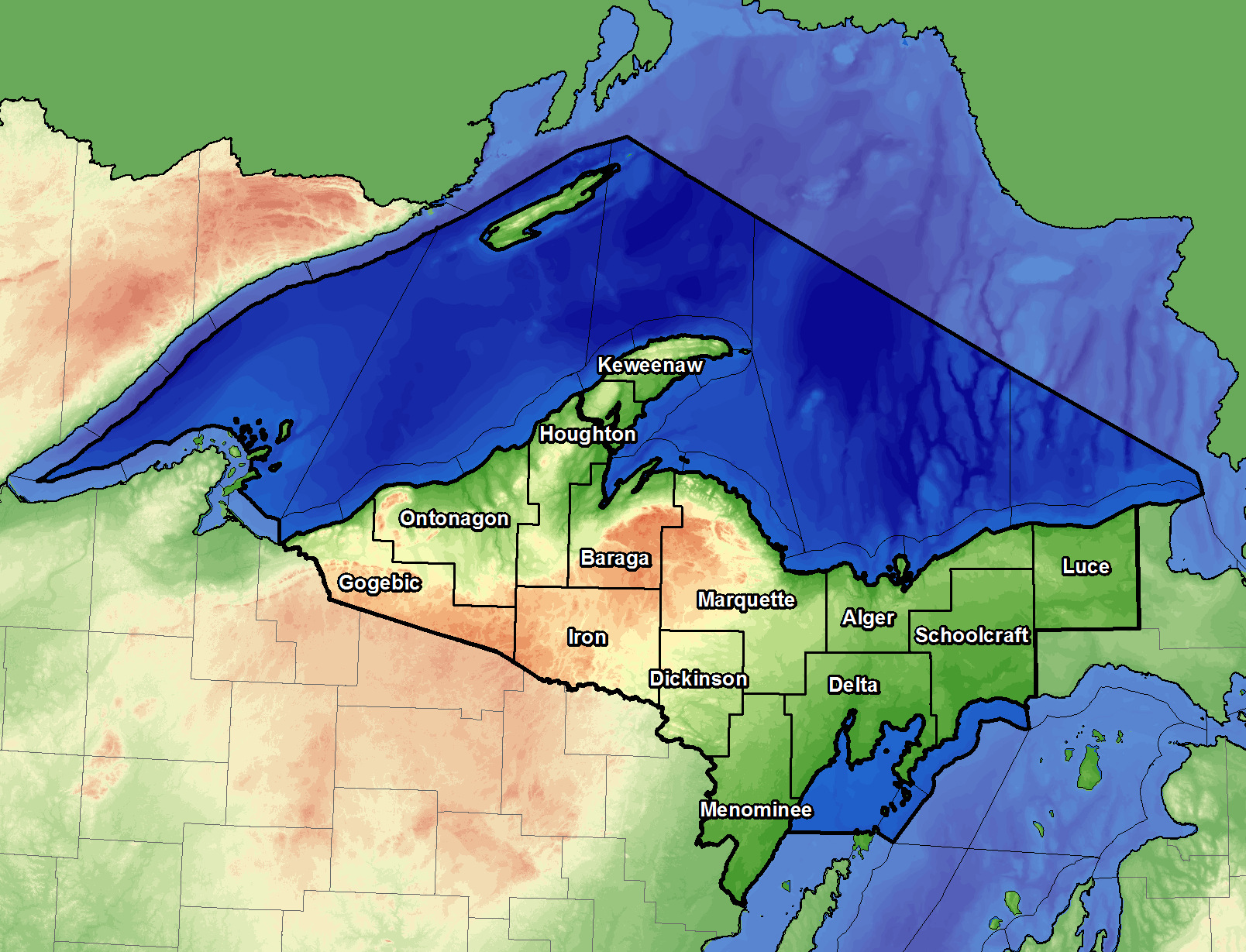 National Weather Service Marquette marine responsibility