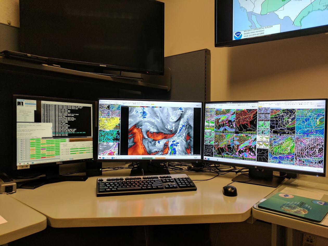Typical AWIPS workstation