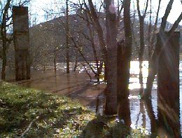 The view downstream from the gage