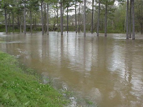 Image of West Chickamauga Creek near Interstate 75 in East Ridge, TN