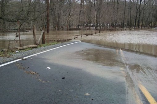 View of Highway 63 on the Claiborne-Hancock County line.