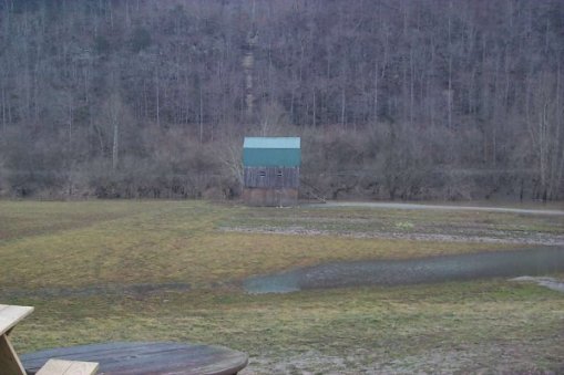 Same view of the Clinch river, but after the flood.