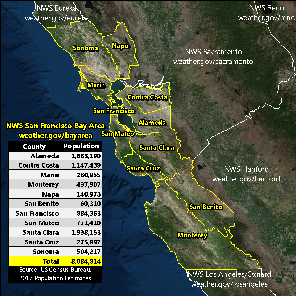 NWS Bay Area Counties