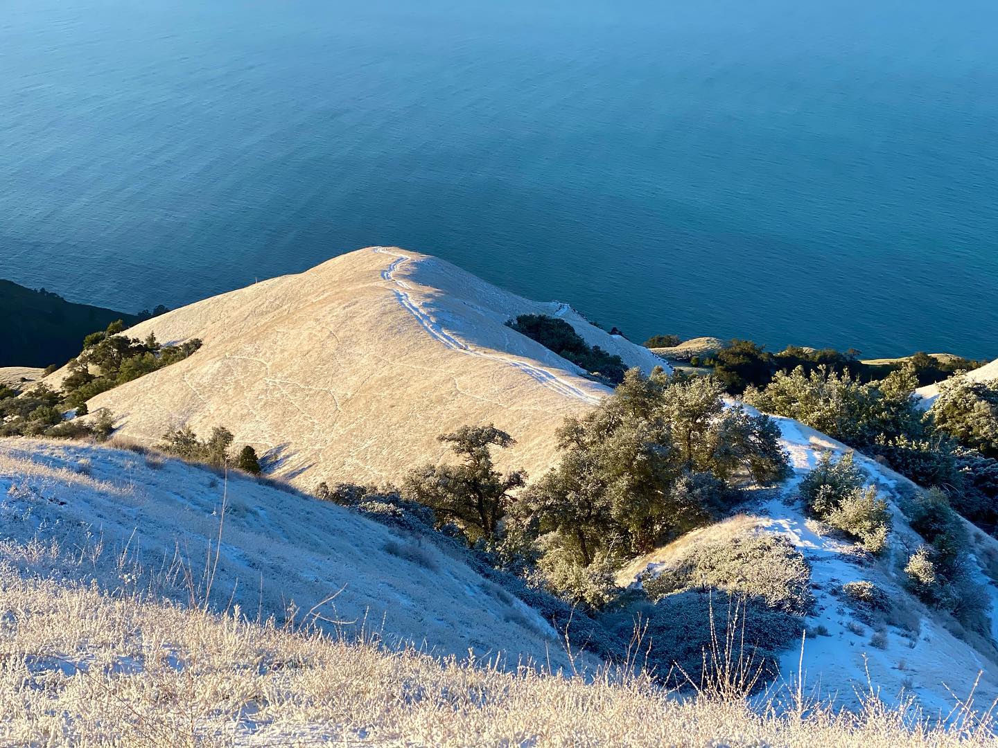 Snow Above Big Sur