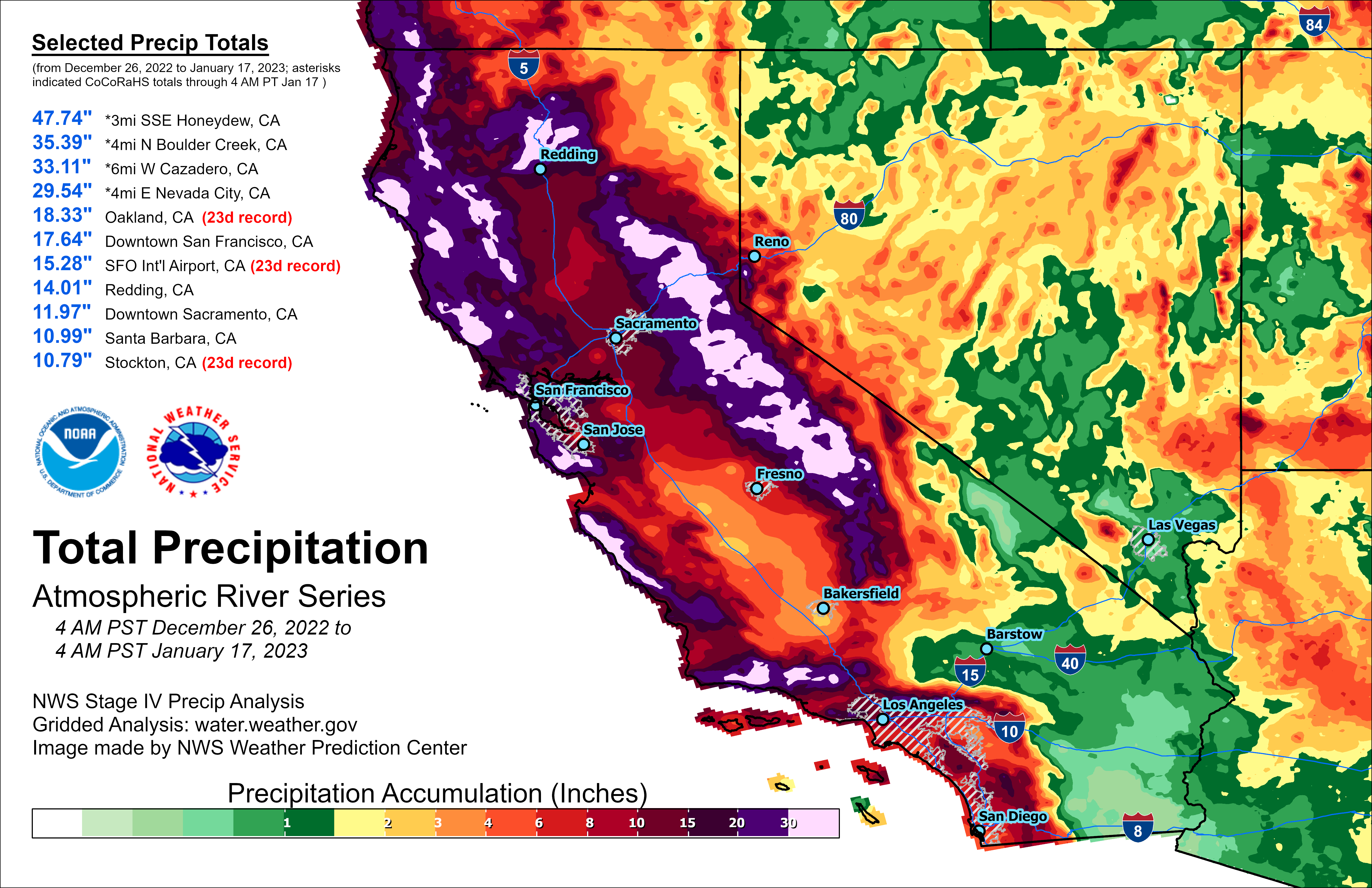 State view of total precipitation.