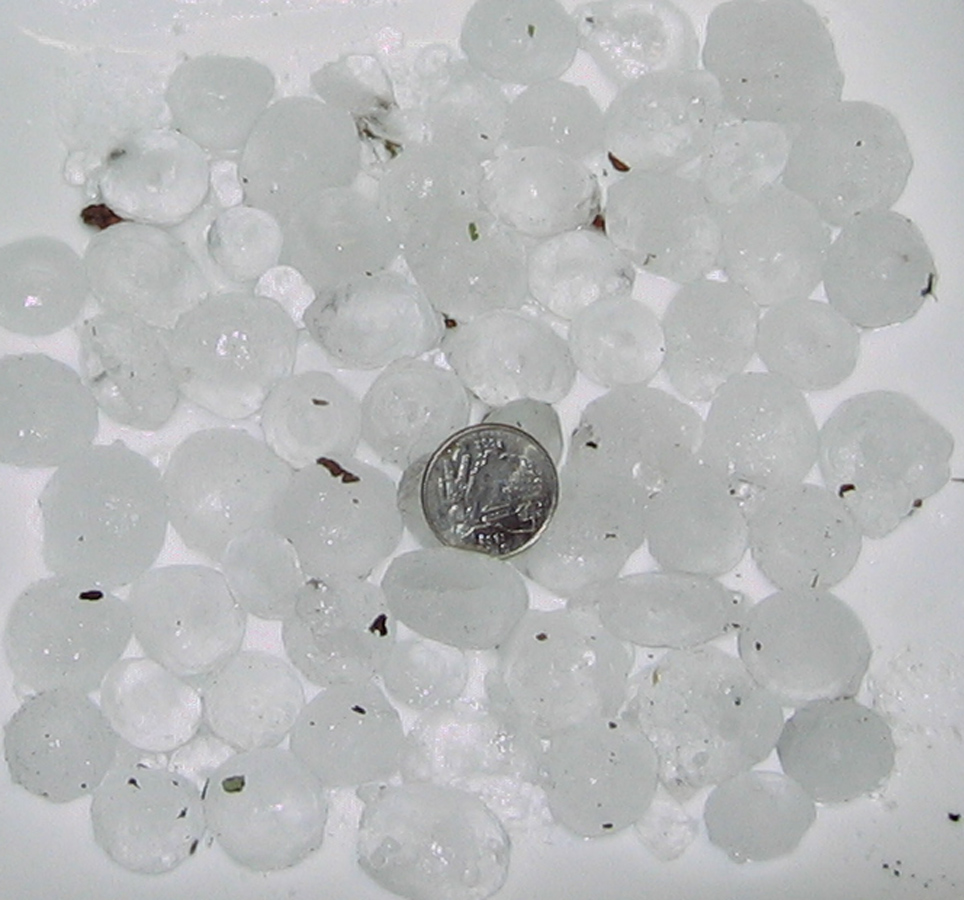 quarter size hail