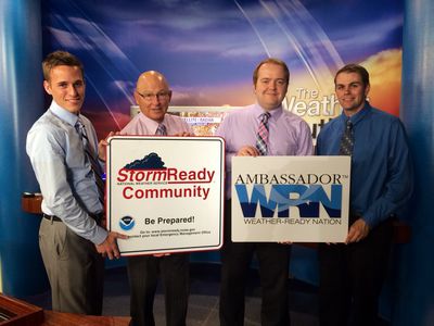 WCM with meteorologists from Central Coast News KION-TV