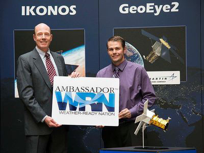 WCM with a representative from Lockheed Martin SSC