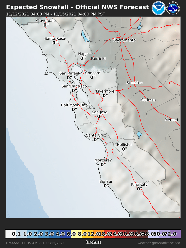 Probabilistic Snowfall Forecasts