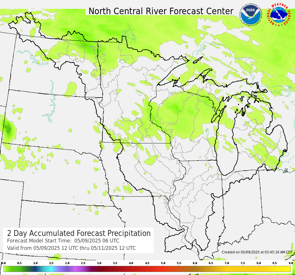 2 Day Total QPF