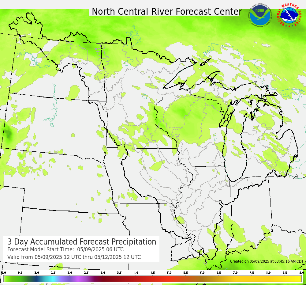 3 Day Total QPF