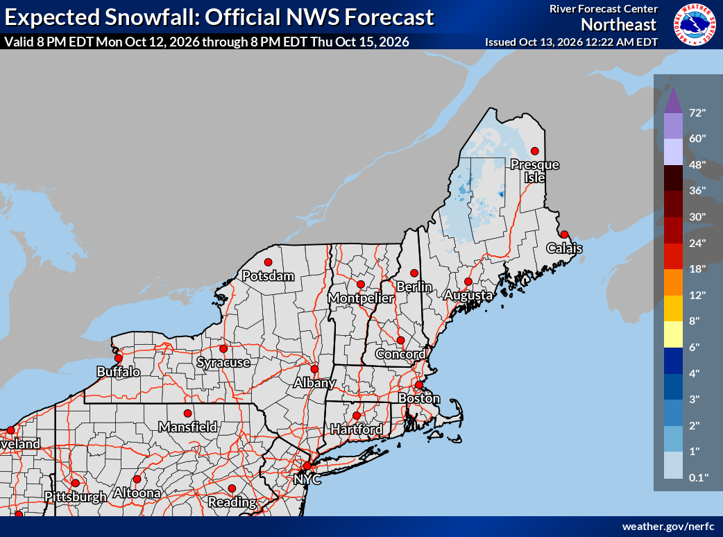 WPC Regional Snow Forecast