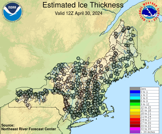 Estimated Ice Thickness