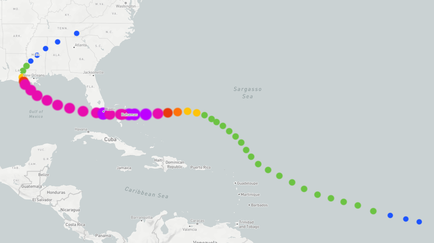 Hurricane Andrew is responsible for 23 direct deaths in the United States and three more in the Bahamas.