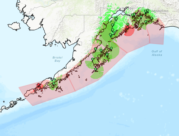 High Rsk Tsunami Area Central Alaska