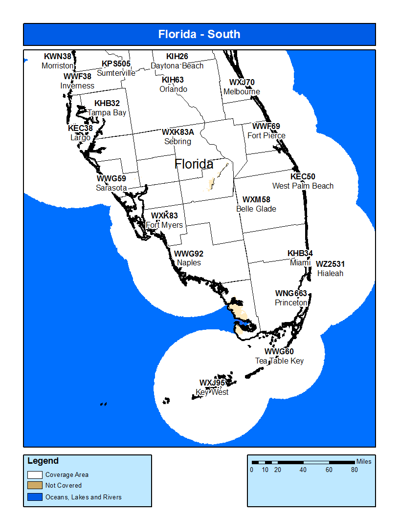 Florida Propagation Coverage Map