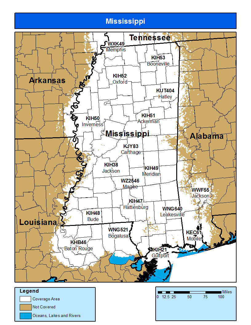 Mississippi Map