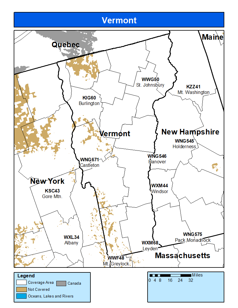 Vermont Map