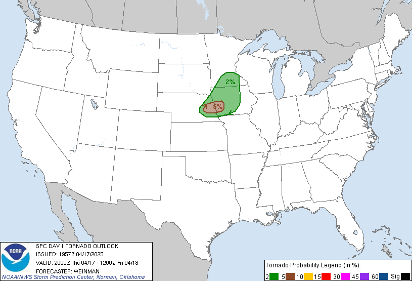 Day 1 Tornado outlook