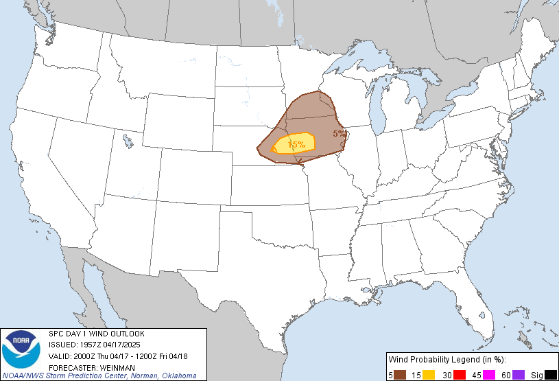 Day 1 Wind outlook