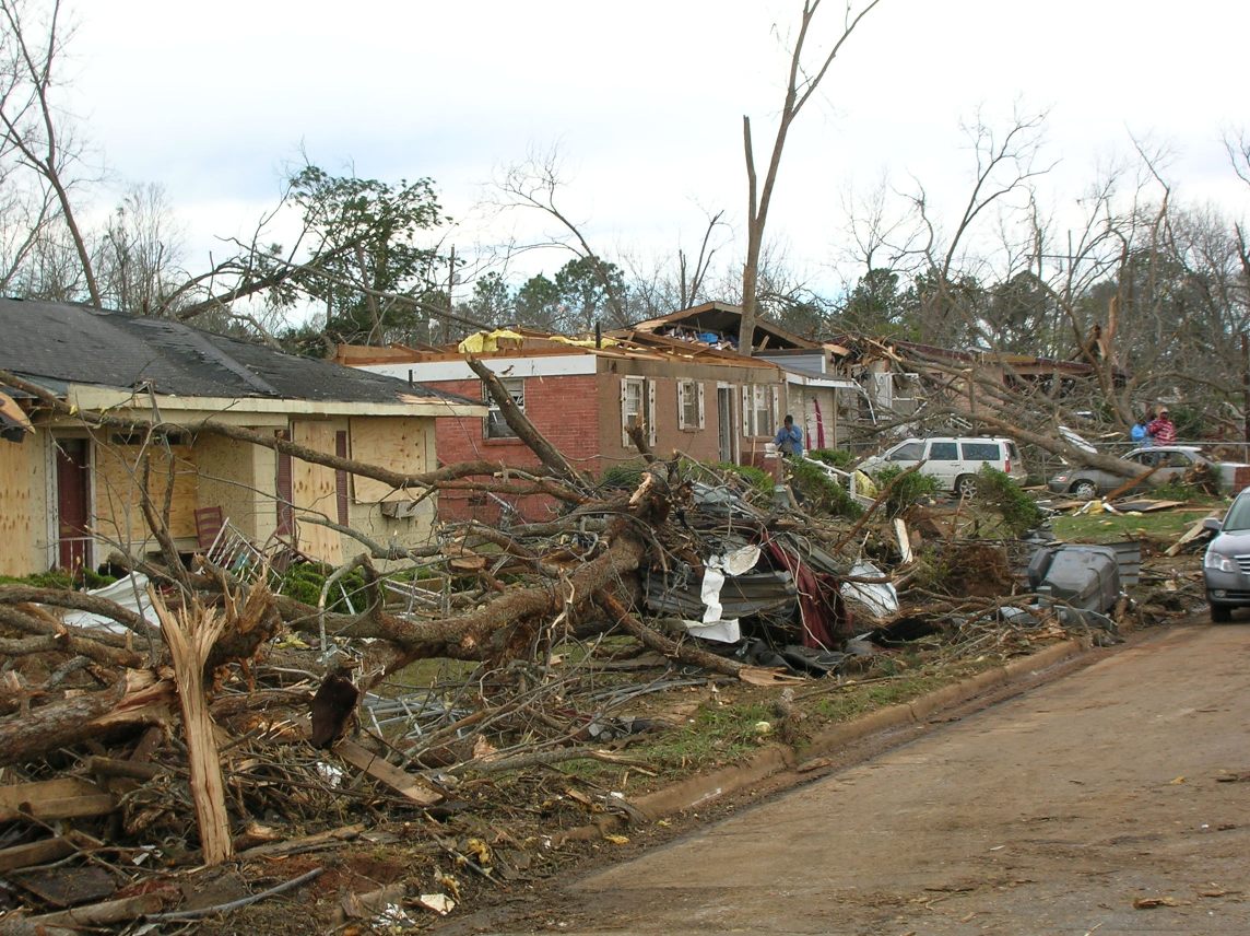 homes damaged by tornadoes