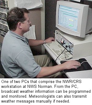 One of Two NWR/CRS Workstations