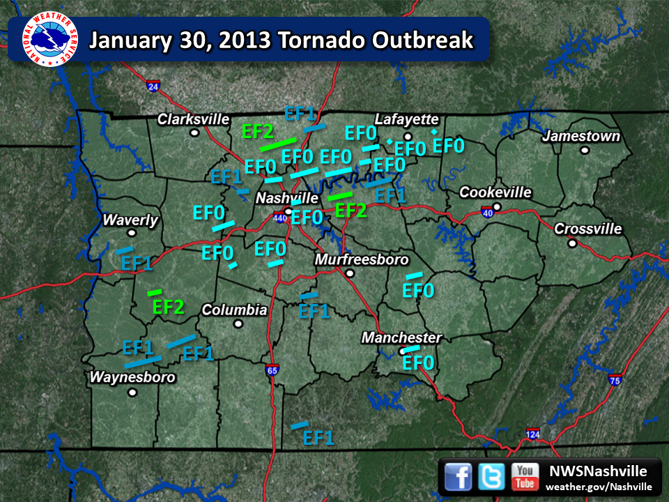 Tornado Outbreak Map