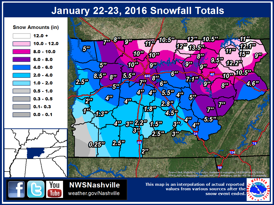 January 22 23 2016 Snowstorm