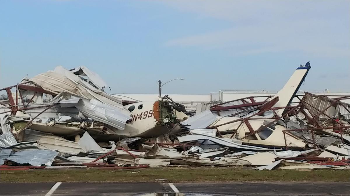 John Tune Airport damage