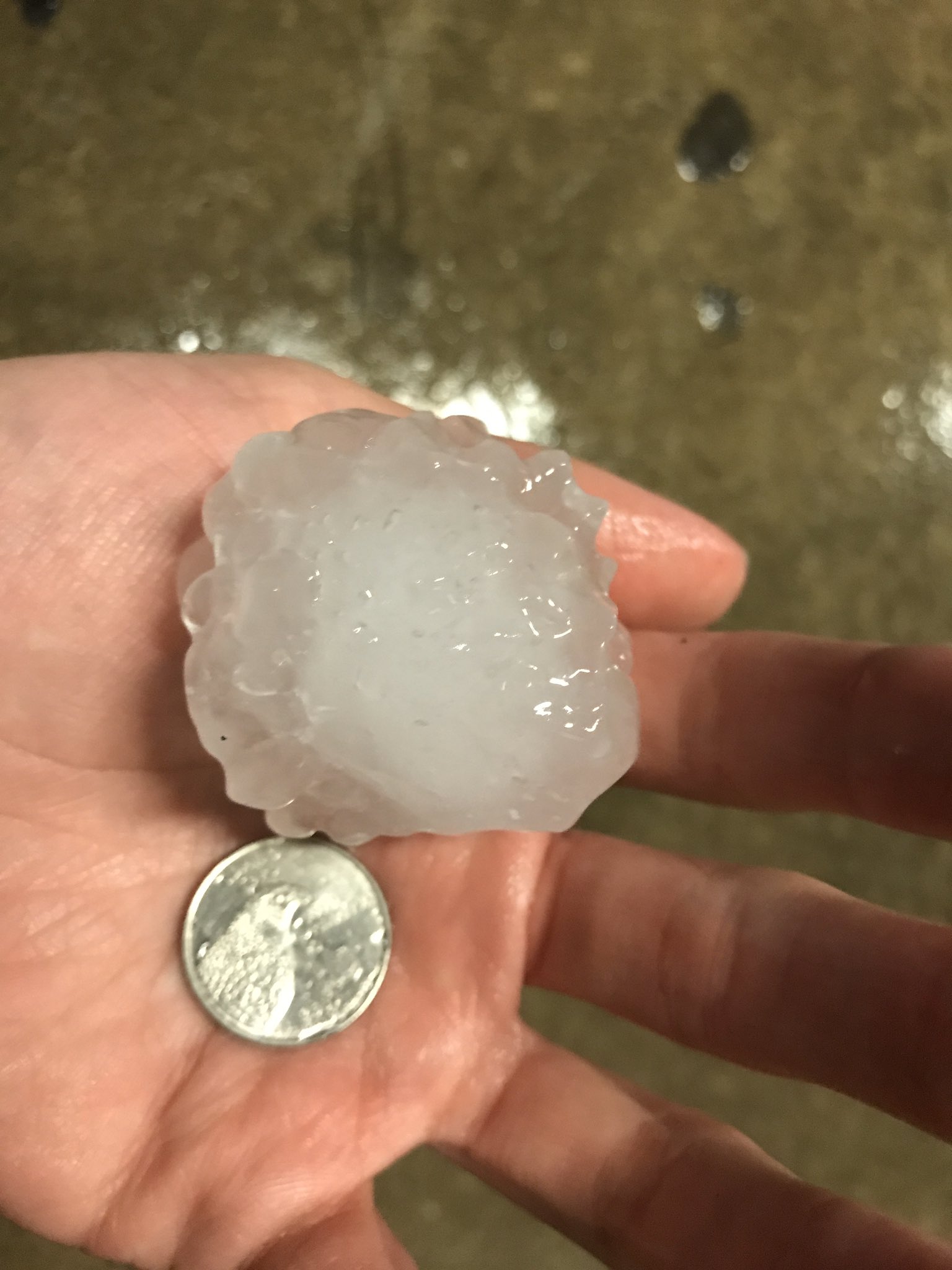 Large hail near Charlotte
