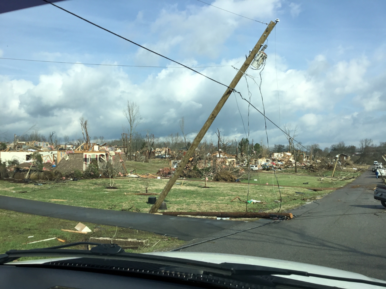 Tornado damage