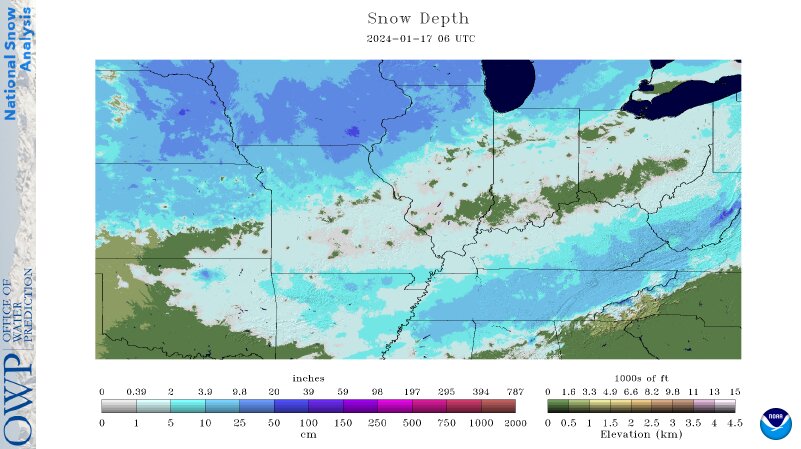 January 16, 2024 Snow Depth
