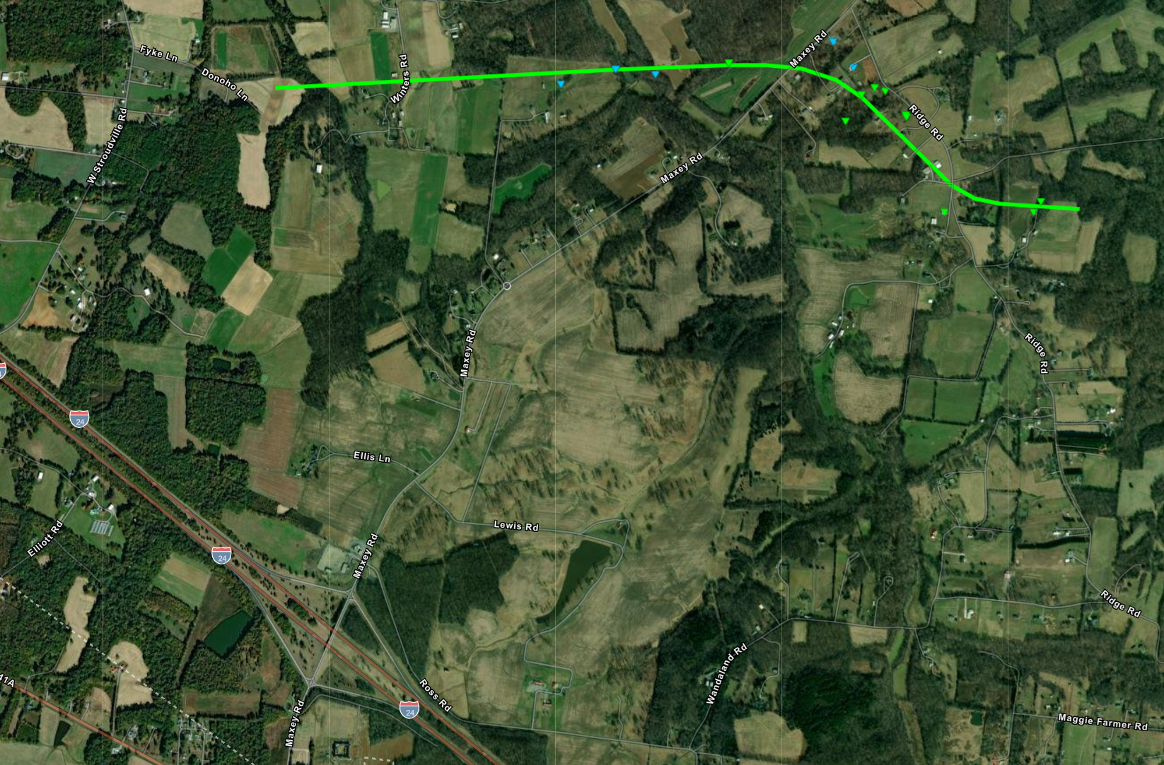 Cedar Hill Tornado Path Map
